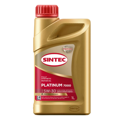 Масло моторное Sintec Platinum 7000 5W-30 A3/B4, SL/CF синтетическое 1л