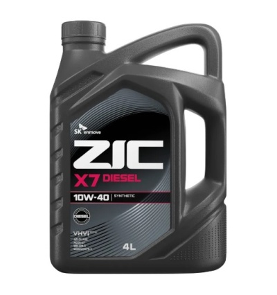 Масло моторное ZIC X7 Diesel 10W-40 синтетическое 4 л