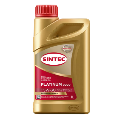 Масло моторное Sintec Platinum 7000 5W-30 A3/B4, SL/CF синтетическое 1л